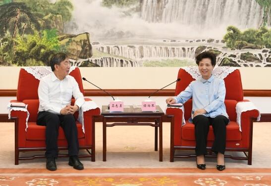 中國電建集團(tuán)公司黨委書記、董事長晏志勇拜會(huì)貴州省委副書記、省長諶貽琴
