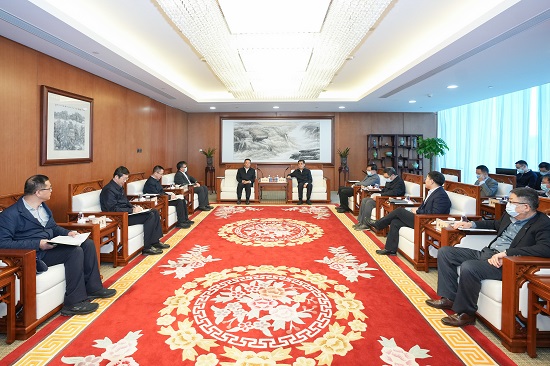 舒印彪鄧建玲會見哈電集團(tuán)董事長曹志安、總經(jīng)理吳偉章