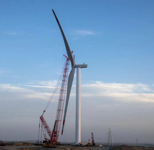 深耕大西北，H171-4MW分散式風(fēng)電項(xiàng)目成功首吊!