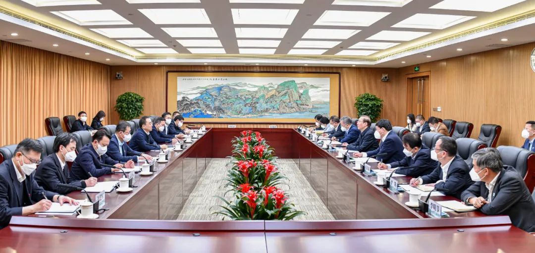 鄒磊、劉明勝與國家電網(wǎng)董事長辛保安、總經(jīng)理張智剛會談