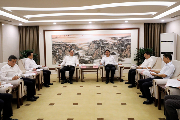 國務(wù)院國資委黨委書記、主任張玉卓會見湖南省委副書記、省長毛偉明