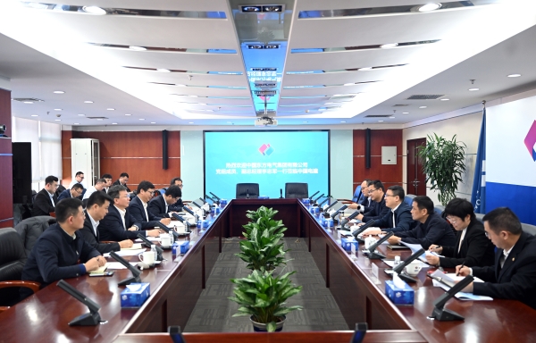 中國電建黨委常委、副總經理王小軍與東方電氣副總經理李忠軍舉行會談