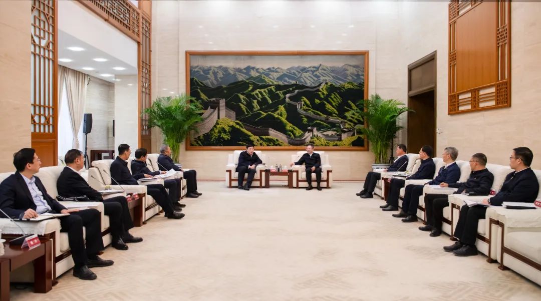 大唐集團(tuán)董事長、黨組書鄒磊與國家電網(wǎng)董事長、黨組書記張智剛會談