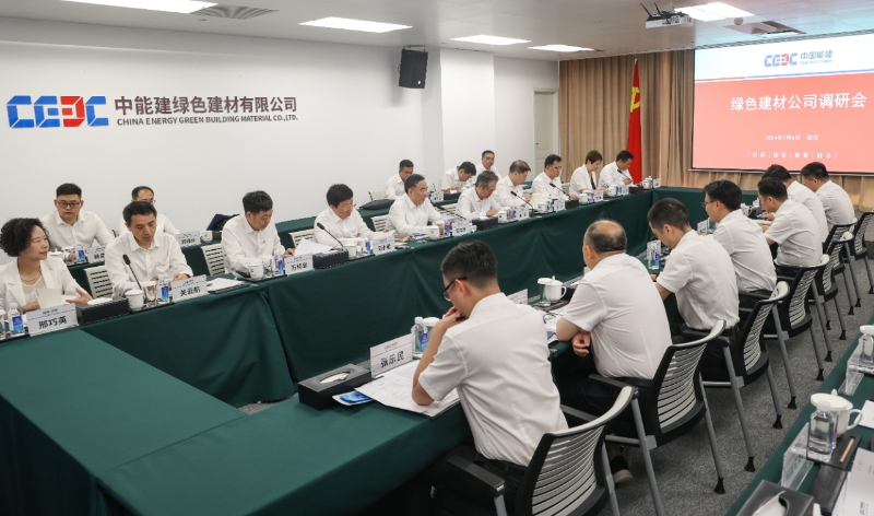 中國能建黨委書記、董事長宋海良到綠色建材公司調(diào)研