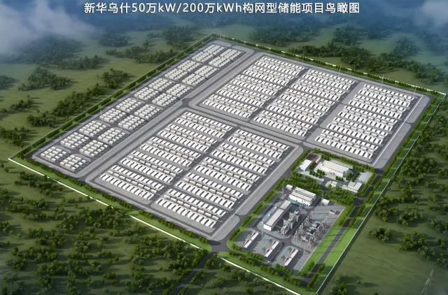 總投資41億，新華烏什50萬千瓦/200萬千瓦時(shí)構(gòu)網(wǎng)