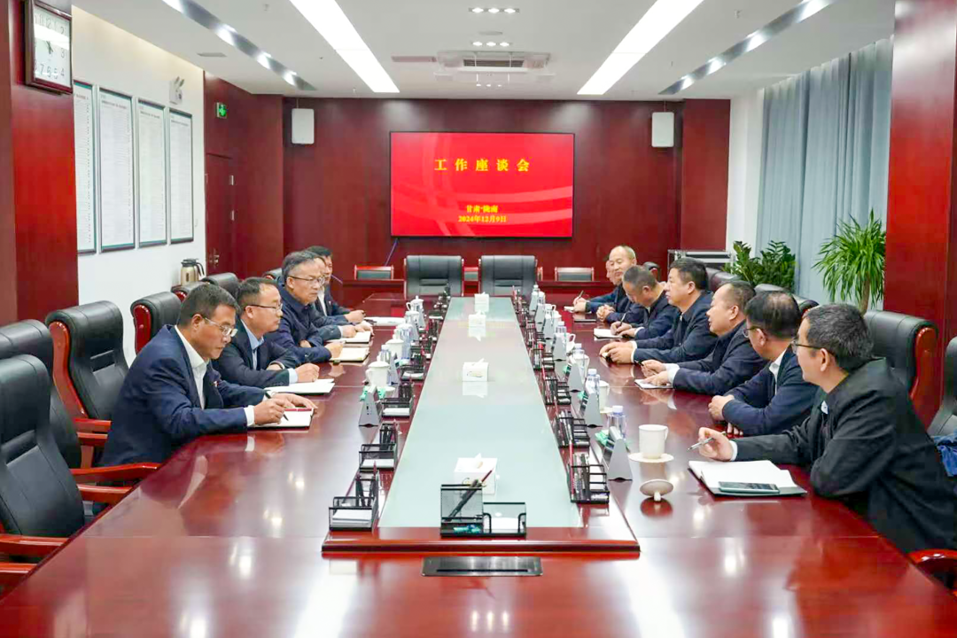 大唐甘肅公司黨委書記王建偉與國網隴南電力公司總經理、黨委副書記王建眾會談