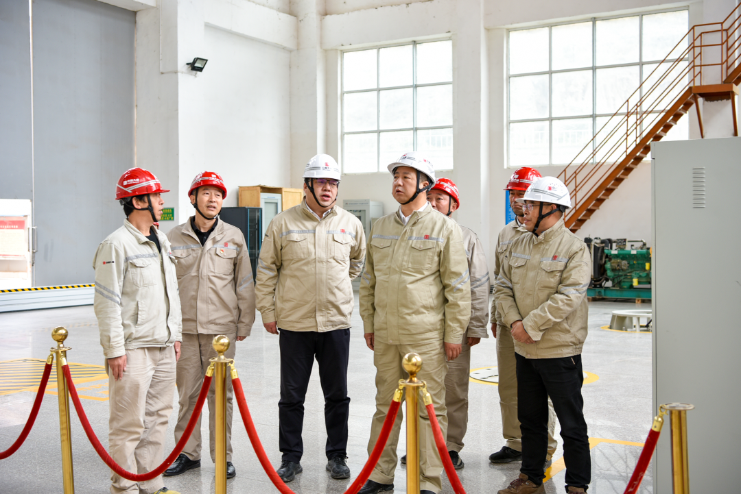 大唐甘肅公司黨委書記、董事長王建偉到碧口水電廠調研指導工作