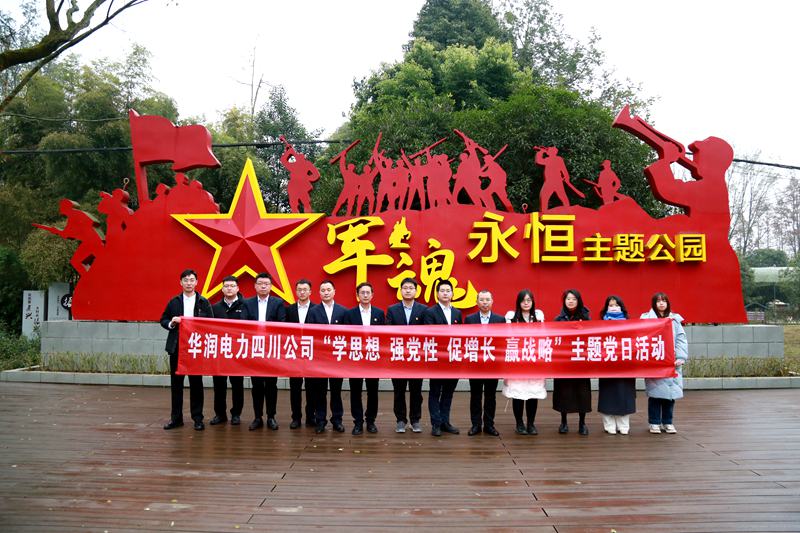 華潤電力四川公司聯(lián)合華潤集團在川企業(yè)開展“學(xué)思想、強黨性、促增長、贏戰(zhàn)略”主題黨日活動